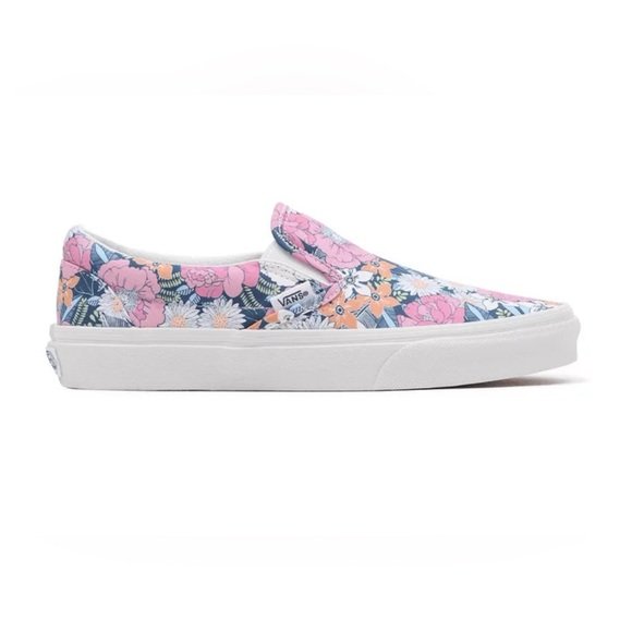 Vans “Of The Wall” Colorful Floral Classic Slip-On Shoes Size:Men’s 10 - Picture 2 of 10